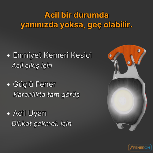 FENERON® Çok Fonksiyonlu Acil Durum Feneri